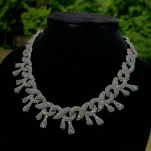 White Gold Infinity Drip Chain